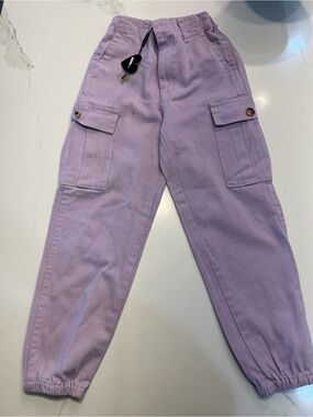 Fashion Nova Lavender Cargo Joggers